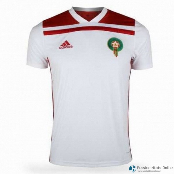 Marokko Trikot Auswarts 2018 Weiß Fussballtrikots Günstig